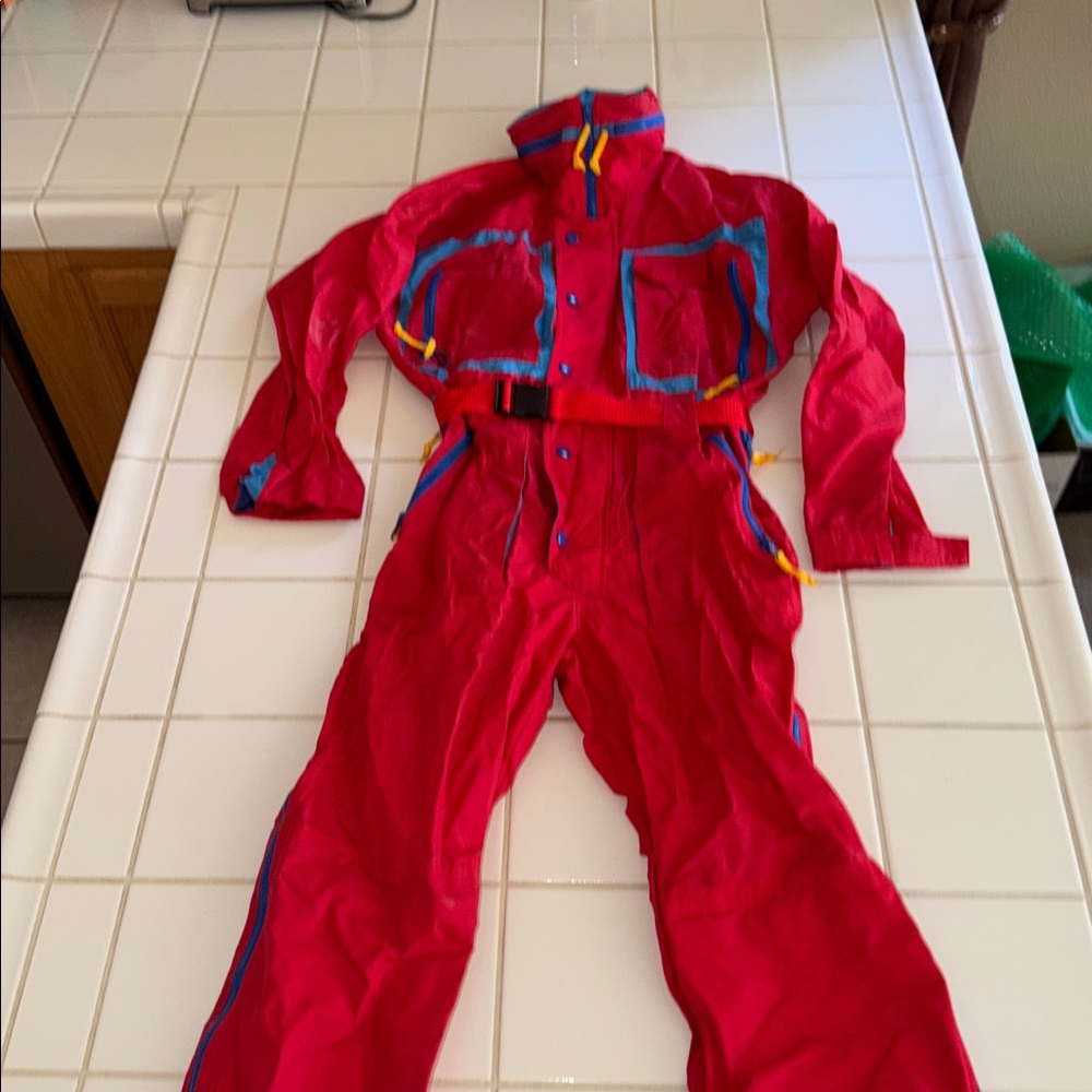 Vintage Sierra Designs red onesie ski suit 🐈‍⬛